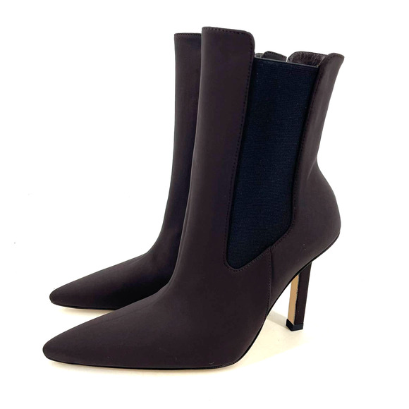 Good American High Kickstand Suede Bootie Size 6.5 Chocolate Brown GA118N-X - Picture 6 of 9